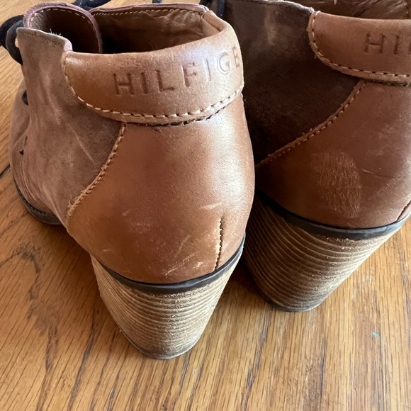 Tommy Hilfiger Brown Leather Women's Ankle Boots size 6 - Picture 7 of 10